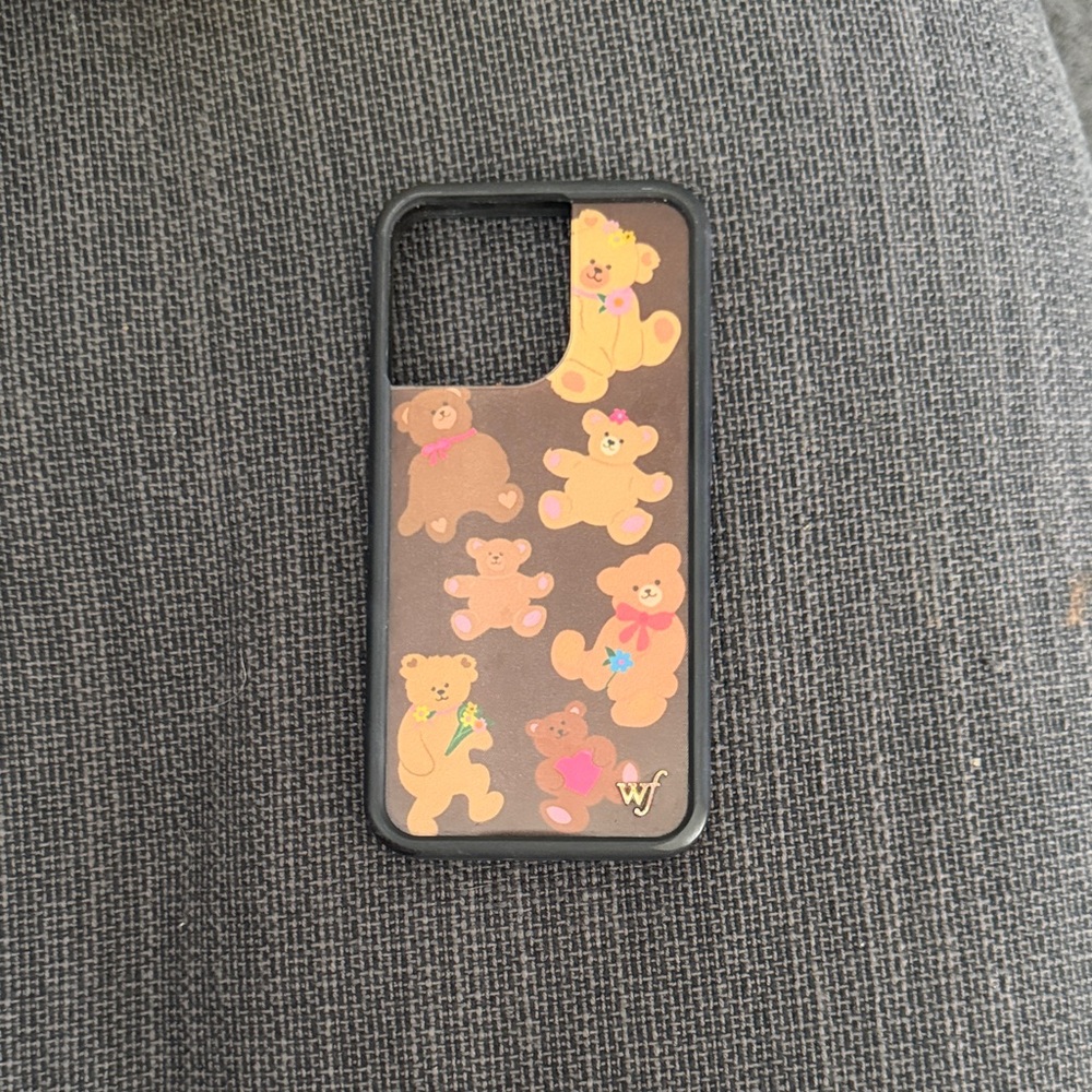 Black Bear Pattern Phone Case
